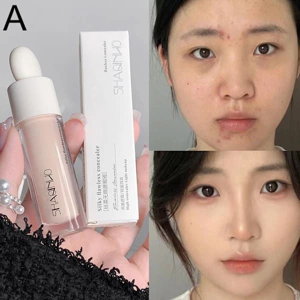 High Coverage Corrector, Protects Against Dark Circles and Freckles, Waterproof Foundation, Highlighter F7z6 01# Lighter Shade, 5g