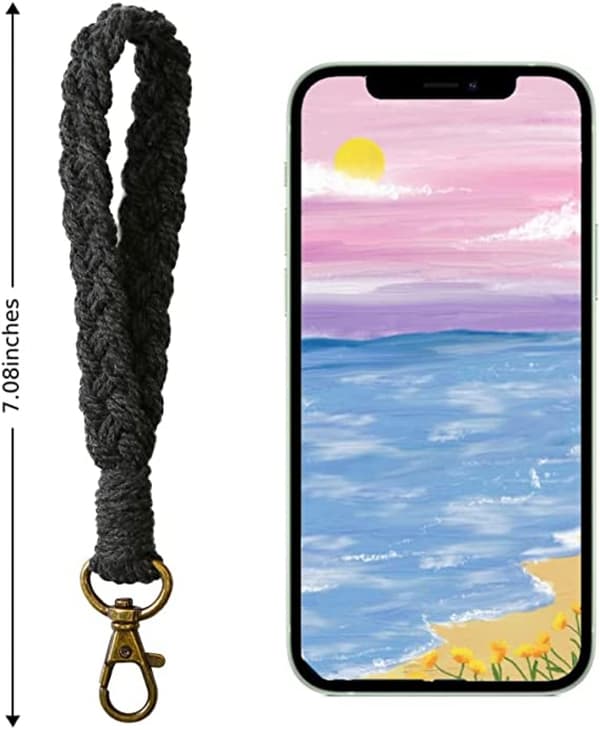 Nøglering håndledsrem Nøglering Boho håndledsrem til kvinder Nøglerem Nøglering Armbånd Nøglering Kvinders gaver