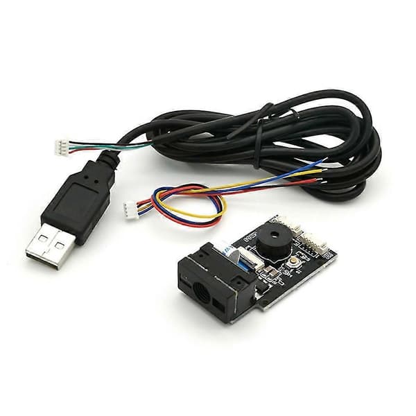 Gm65 1d 2d Stregkodescanner Usb Uart Pdf417 Stregkodelæser Qr Kode Modul Til Bus Supermarked Hospi black