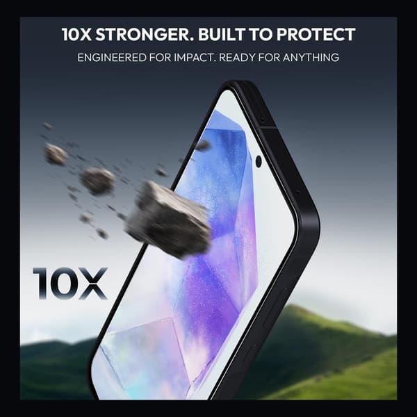 2-pack Samsung A55 Screen Protector - Tempered Glass | [Automatic Installation] - Bubble-Free Samsung A55