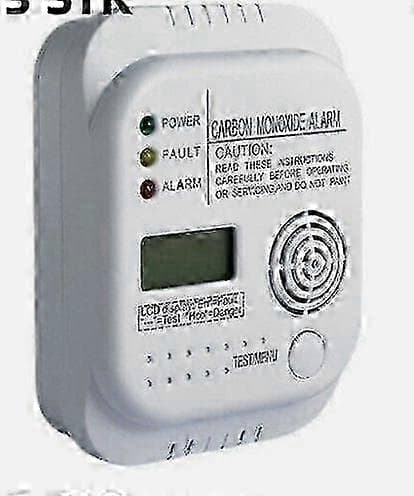 CO-detektor för hemmet med LCD för säkerhetsvarningar
