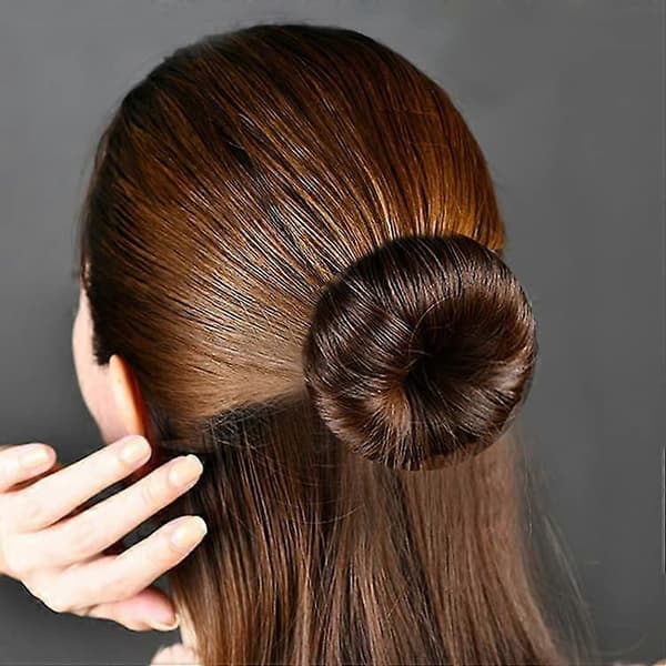 2 STK Hårstylingtilbehør, Chignon Bun Maker Sett, Jenter Hår Chignon Flettesett Beige