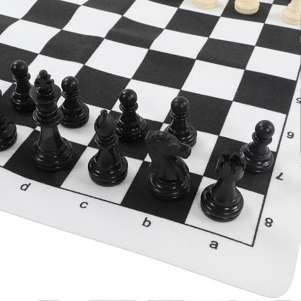 Schackbräde Set Bärbart Reseschackbräde Spelset för Barn Vuxna Nybörjare
