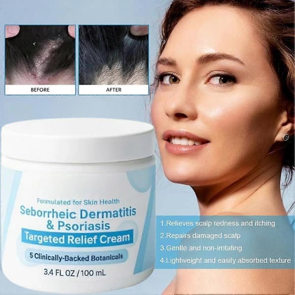 100 ml beroligende hodebunnskrem - for seboreisk dermatitt, psoriasis og kløe