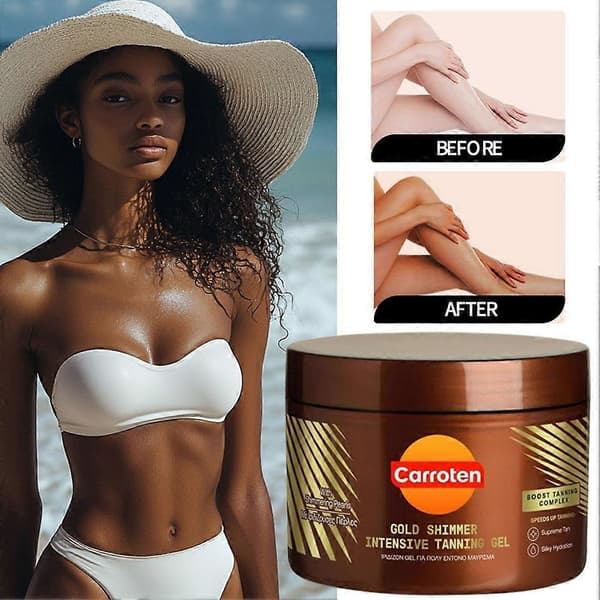 Intense Self-Tanning Gel - Dark Bronze, 150g, Accelerates Tan, Natural Look