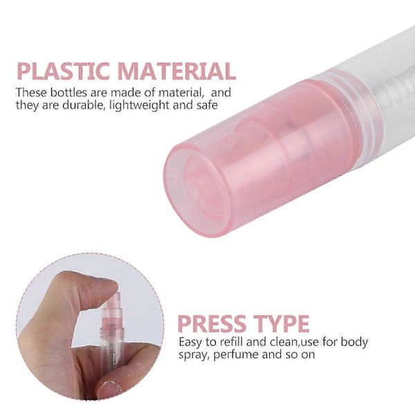 Små parfymflaskor sprayflaskor för förvaring 15-delat set transparent plast