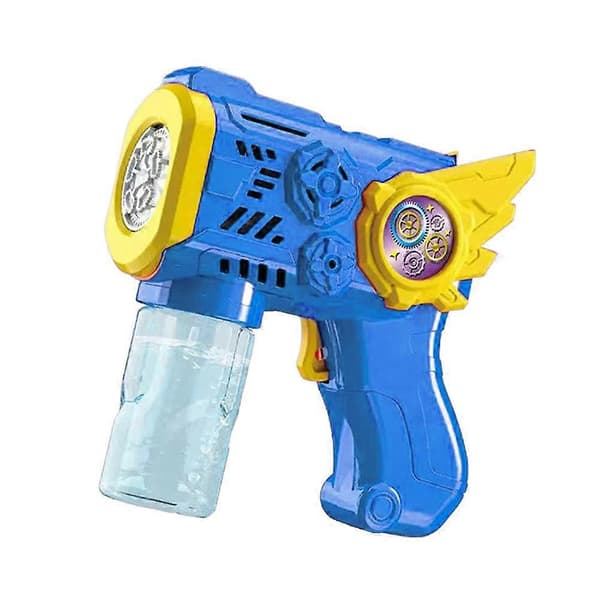 Elektrisk Boblemaskinepistol - LED Lysende Automatisk Bobleskyder til Børn Blue