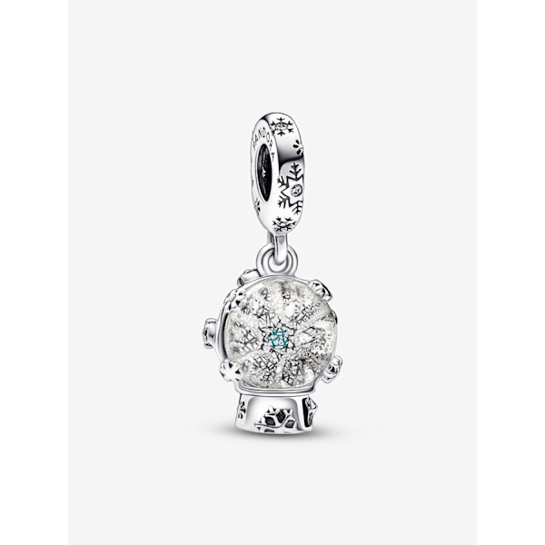 Pandora - Snowflake Snow Globe Dangle Charm - Sterlingsilver
