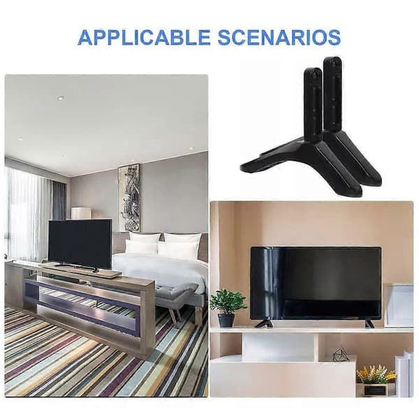 Universal Tabletop TV Stand Legs TV Base Foot for 32-75\" Adjustable