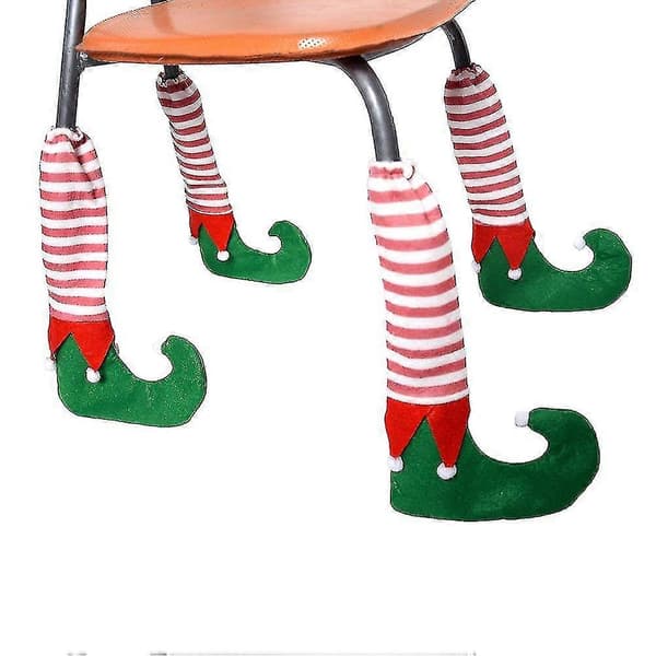 4 st julstolsbensöverdrag Jul tema matstol och bord