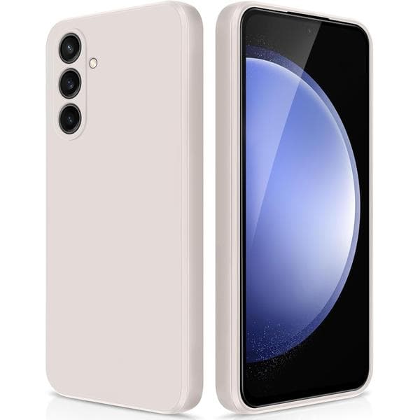 Silicone Case Compatible with Samsung Galaxy S23 FE, Full Body Silky Soft Phone Case with Camera Protection, Shockproof Shell with Microfiber