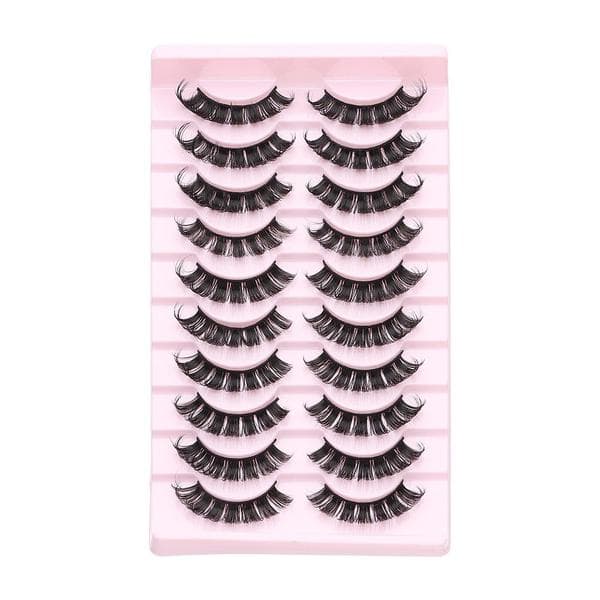 10 paria 3D Mink DD Curl -venäläisiä tekoripsiä TK04