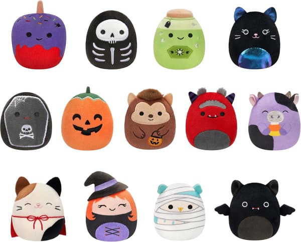 Original Micromallows Halloween-nedräkningskalender 13-pack mjukisdjur