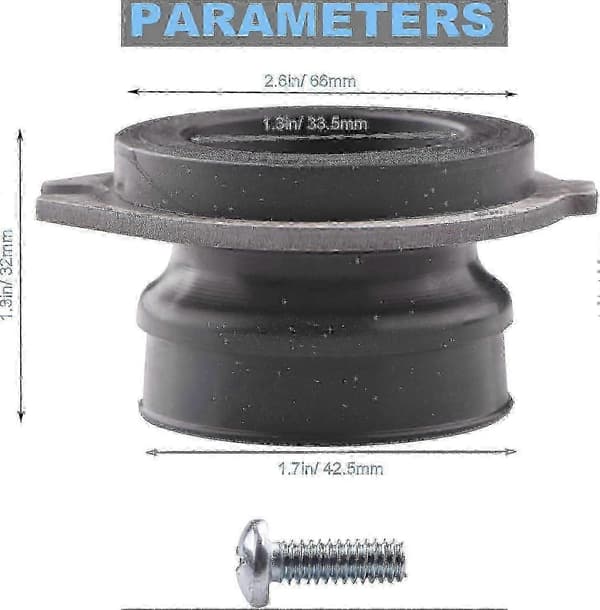 Avfallskvarnkoppling ersättning - 2-pack flexkoppling för InSinkErator 5 5