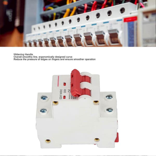 2 stk DC miniatyrbryter 2P 63A 500V 4500A bruddkapasitet Solar miniatyrbryter for PV-system
