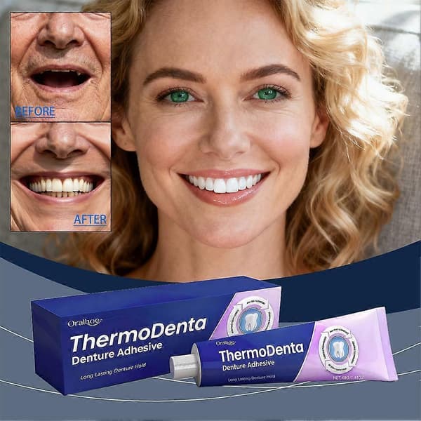 Thermodenta Proteseklæbemiddel Stærkt Hold Oral Proteselim 40Ml