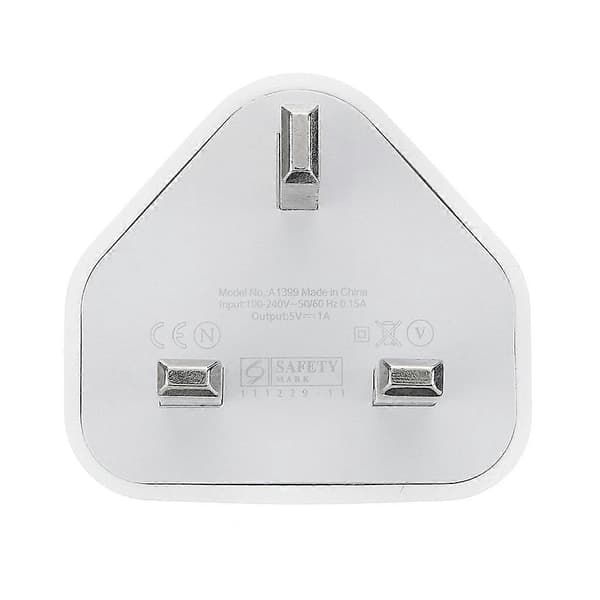 Vegg USB-laderplugg 3-pinners reiseadapterplugg Lavt strømforbruk