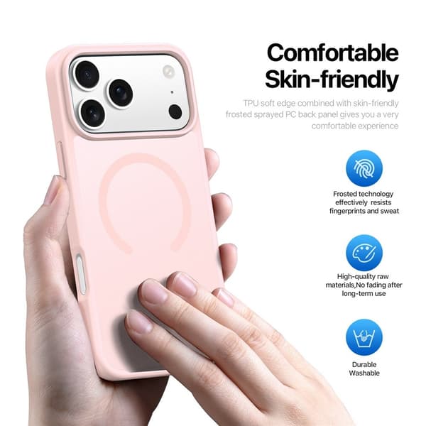 DUX DUCIS iPhone 17 Pro Max/18 Pro Max Cover MagSafe Yind Series Rosa 65