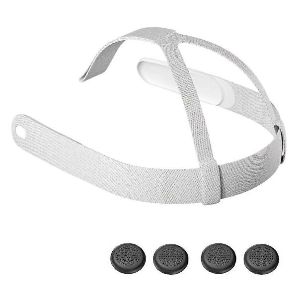 Hodebånd for Meta Quest 3 Hodebåndstropp for Oculus Quest 3/3S Hodeplagg VR Hodebåndstropp med 4 Joystick-hetter