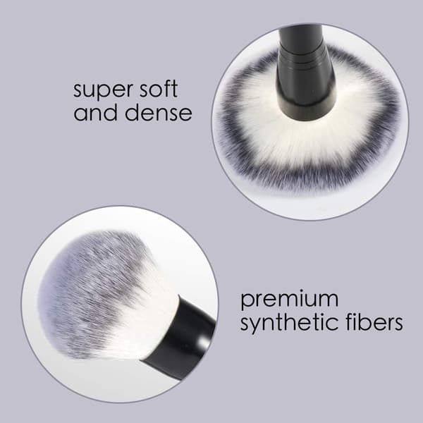 Makeup Foundation Børste Pudderbørste Ansigtsbørste til Stippling Flydende Creme Pudder Foundation Blending
