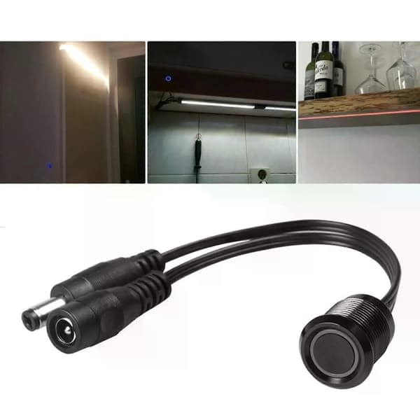 DC 12V 24V Bryterknappkontroll LED Dimmer Dimmer Berøringssensor Kontroller