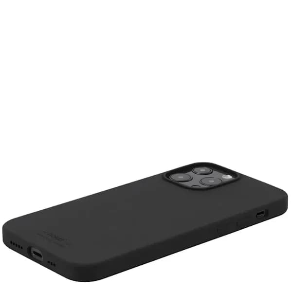 holdit iPhone 13 Pro Max - Mobilcover i silikone - Sort Black Sort
