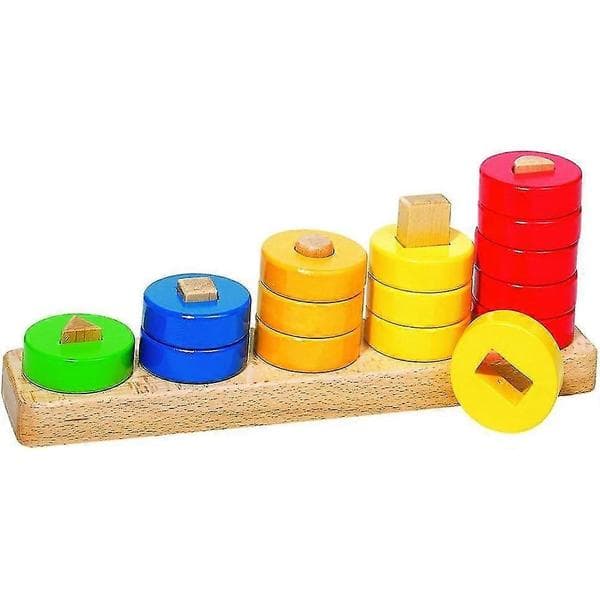 Lär dig räkna med träringar, blandade