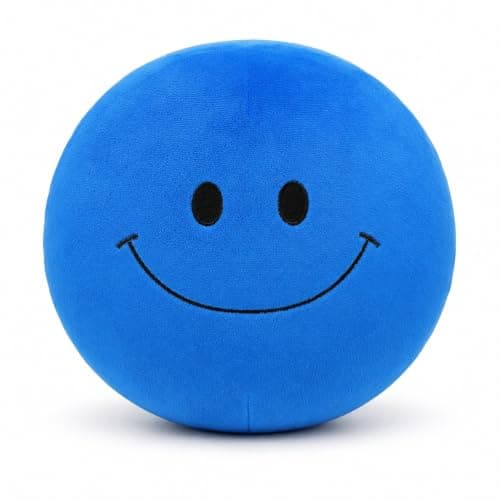 Verity Plush, 9,8\" kusligt leende skräck-samlarobjekt, 14+ år Blue Smiley Face