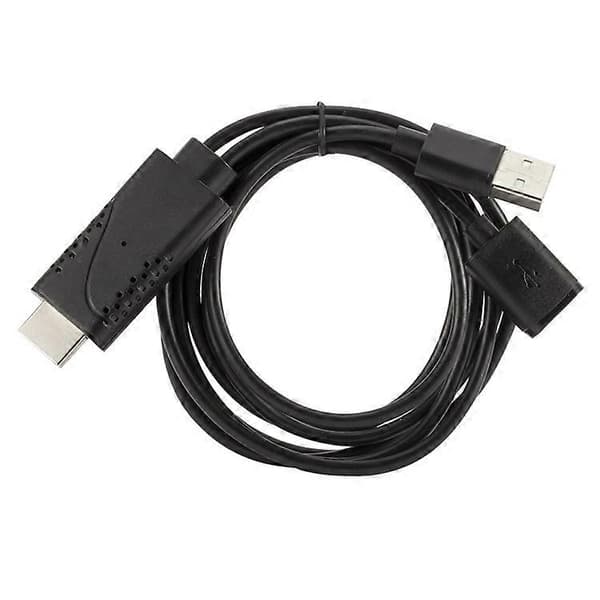 1080P USB hun til HDMI han HDTV videoadapterkabel til Android IOS smartphone og tablet MultiColor