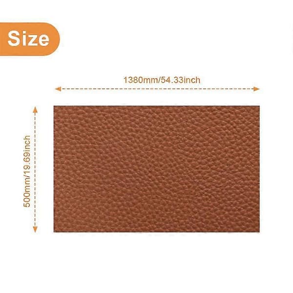 Selvklæbende reparationslap kunstlæder 50x138 cm Sort LightBrown