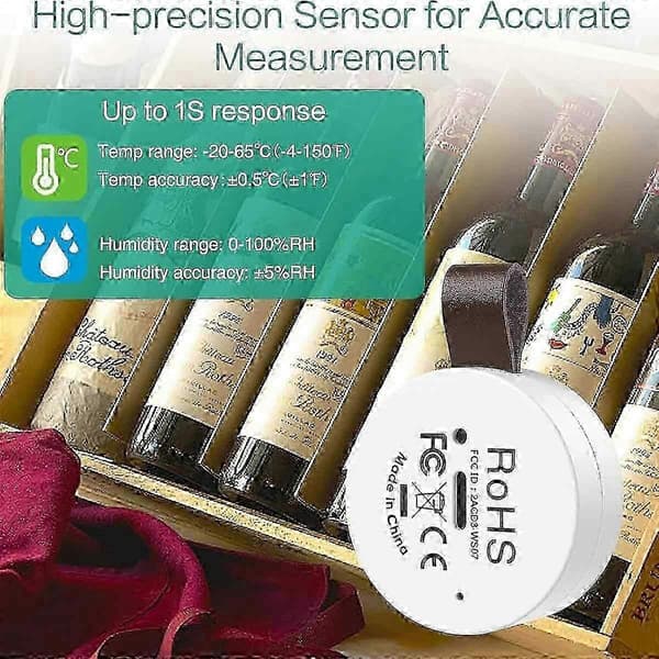 Trådløst multisensor-termometer med industriel chip til temperaturovervågning
