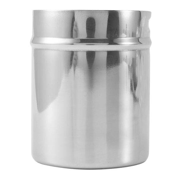 2X Kaffedoseringskop i rustfrit stål Pulverføderdel til 58 mm espressomaskine Doseringskop til 58 mm espressomaskine Silver