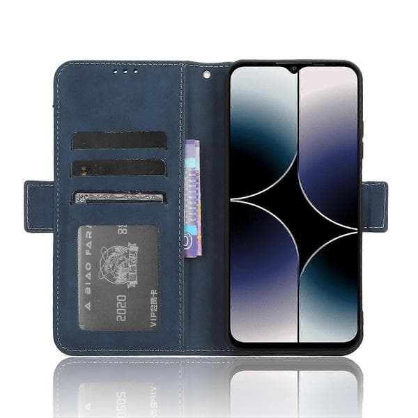 Skin Feel Läderfodral för Ulefone Note 16 Pro 26-27s Blue
