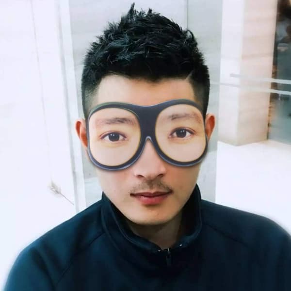 3D Funny Eye Mask Soft Sleep Eye Mask with Adjustable Head Strap (Sunglasses) color 2