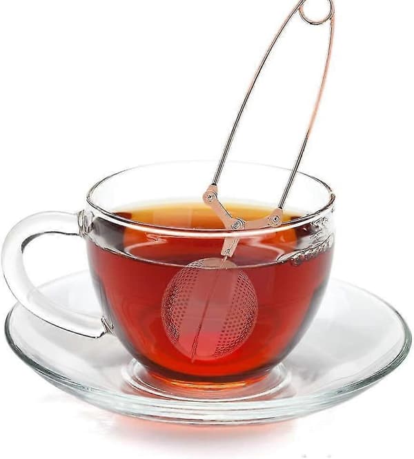 Filter Th & Eacute; Infuser Colander & Agrave; Th & Eacute; Tekande i rustfrit stål Te-bladbrygningsværktøj Gave til teelskere;