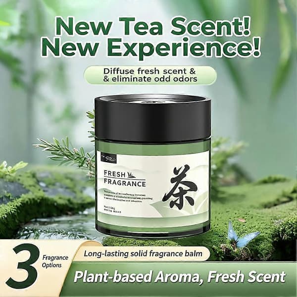 Fast Duftbalsam 100g - Avslappende Botanisk Essens Sølfri Formel Konstant Friskhetsfrigjøring Forest Tea 100g