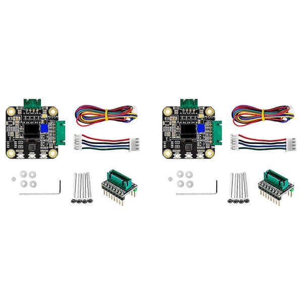 2X NEMA 17 Stepper Motor Driver, MKS SERVO42C PCBA Motor Driver Kit Ultra Quiet Board