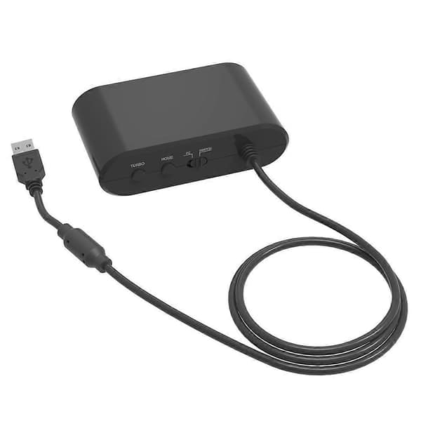 USB-adapteromvandlare för Nintend 64, kontrolladapter 2 portar Gamepad Gaming Converter för Switch/OLED Model PC Window Black