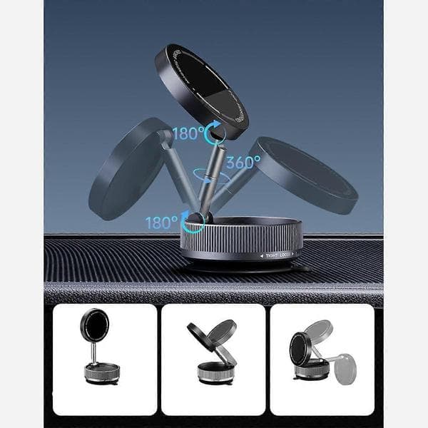 Biltelefonholder til Mazda CX30 2019-2023, 360° roterende sugekopholder med foldbart design