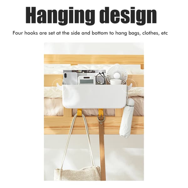 Bedside Hanging Storage Pocket, Versatile Use, Space-Saving Design for Dorms, Home, RV, Hospital Beds, Camping - Green
