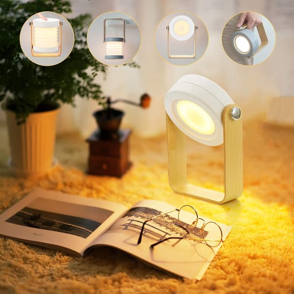 Dimmable Touch Lamp Bedside Lamp (142×37×194MM), Safe Night Light