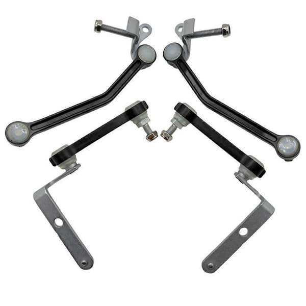 4 stk/sett Justeringsstang for frontlysnivå for Mercedes GLS X166 ML W166 GLE W292 A1663200132 A1663200932 A1663201032