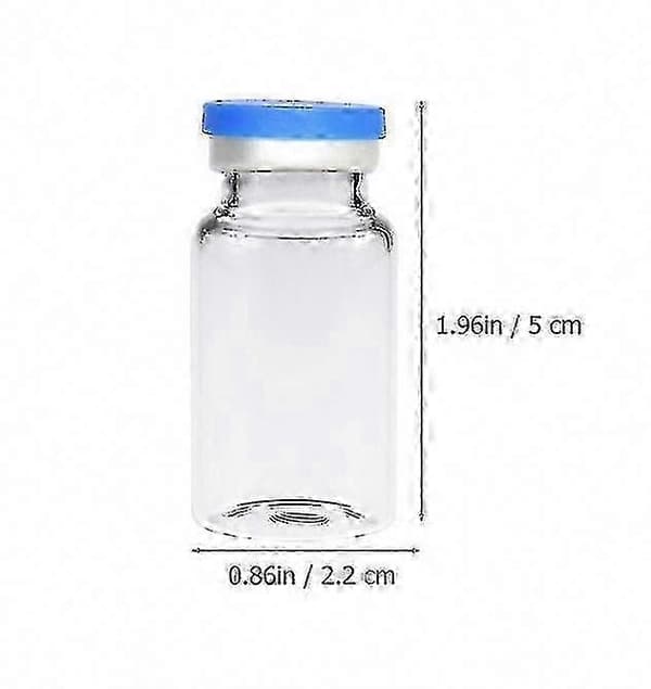20 st 10 ml klara glasflaskor för kosmetika och vetenskap - hållbara laboratorieflaskor