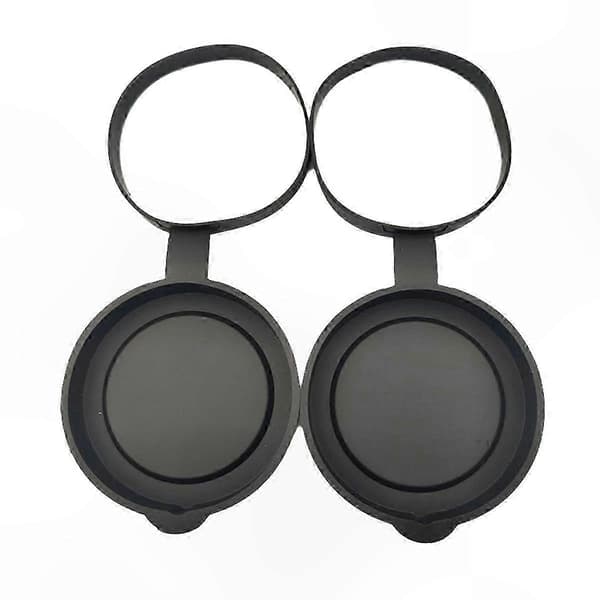 2-pack gummilinsskydd för kikare, 61-63 mm skyddande objektivskydd Black