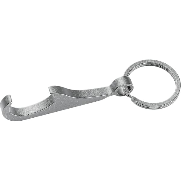 Titanium dåseåbner nøglering med nøglering Mini Edc dåseåbner sølvfarve 1 stk)