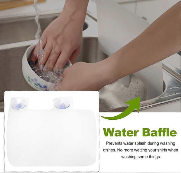 3-pack Sink Splash Guard, Kitchen Splash Guard with Suction Cups[D]