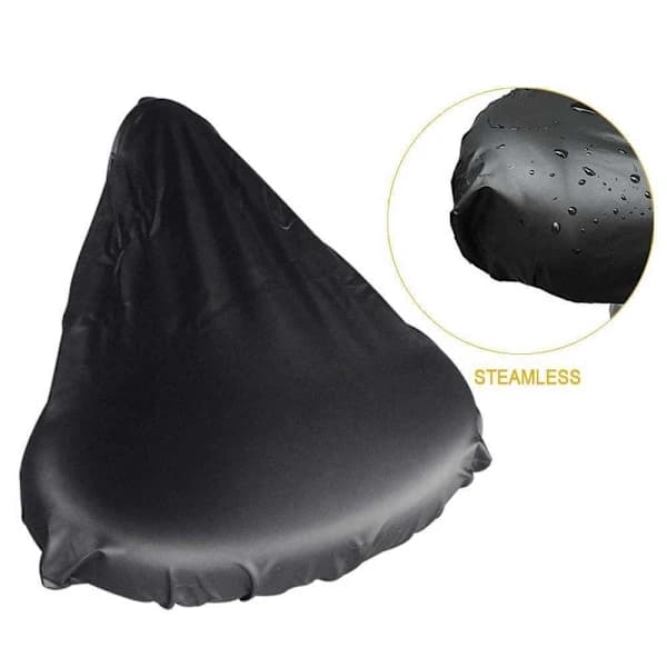 Waterproof Bicycle Saddle Cover - Black