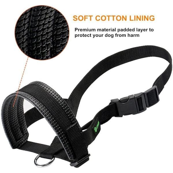 wxsp Dog Muzzle for Small, Medium, and Large Dogs, Durable and Adjustable Muzzle to Prevent Biting, Chewing, and Barking XL