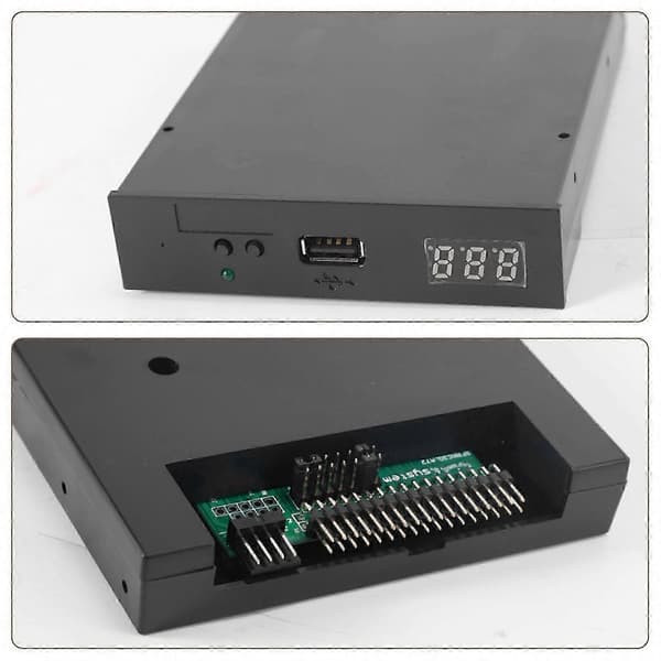 Sfr1M44-U100K Sort 3,5 tommer 1,44Mb USB diskettedrevsemulator til Korg elektronisk keyboard black