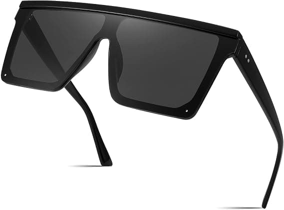 Oversized Sunglasses, Unisex, Flat Top, Square, Stylish Sun Protection